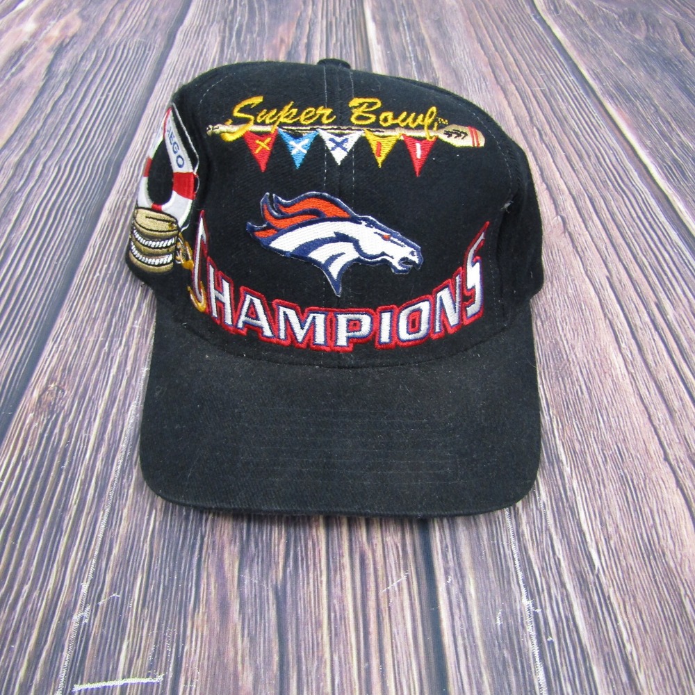 Logo Athletic Hat Men OSFA Denver Broncos Super Bowl XXXII Champions Vintage